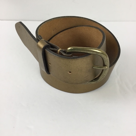 J. Crew Gold Leather Belt - Picture 8 of 8